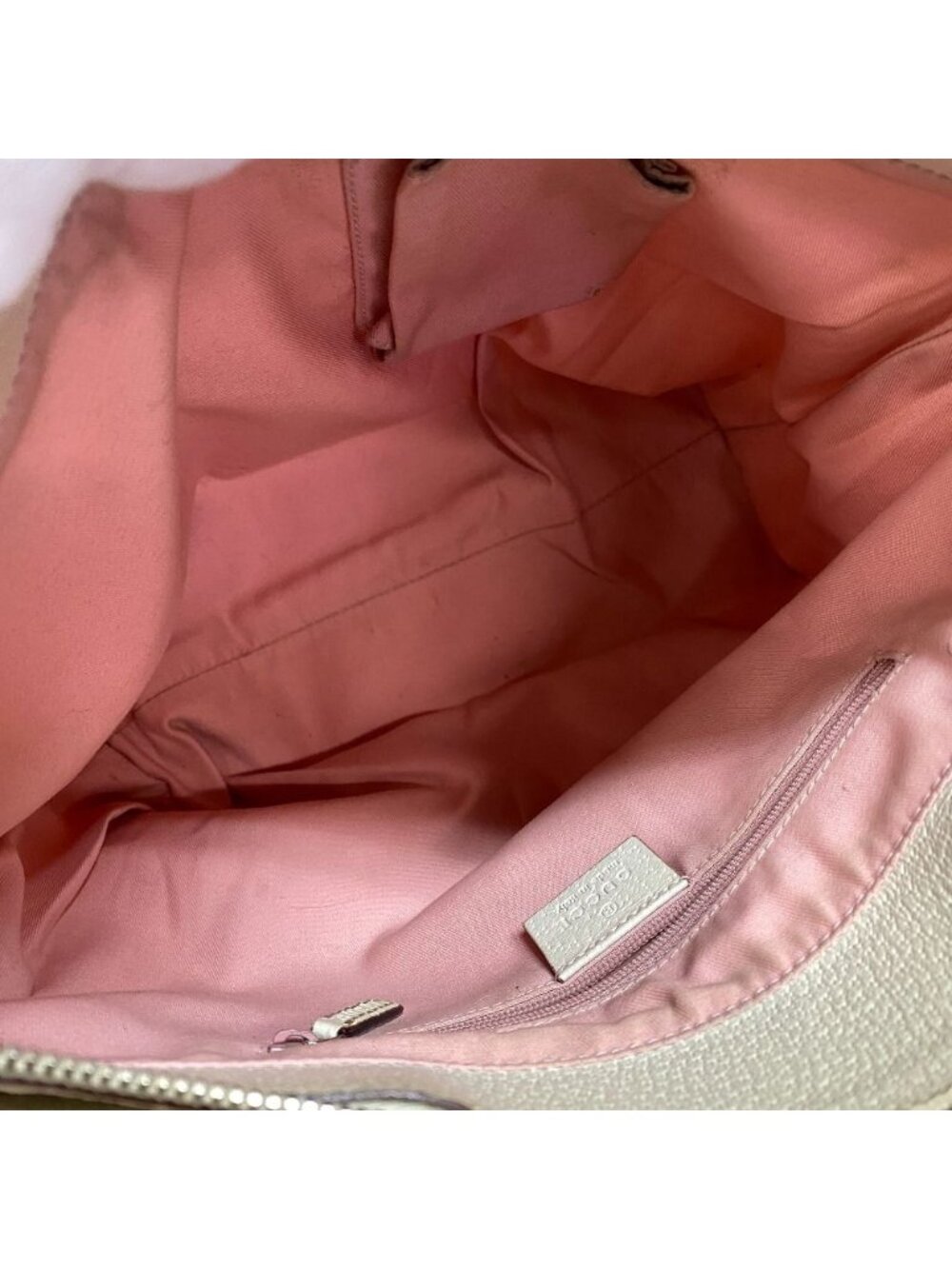 Gucci Shoulder GG Canvas Tote White - Picture 6 of 8